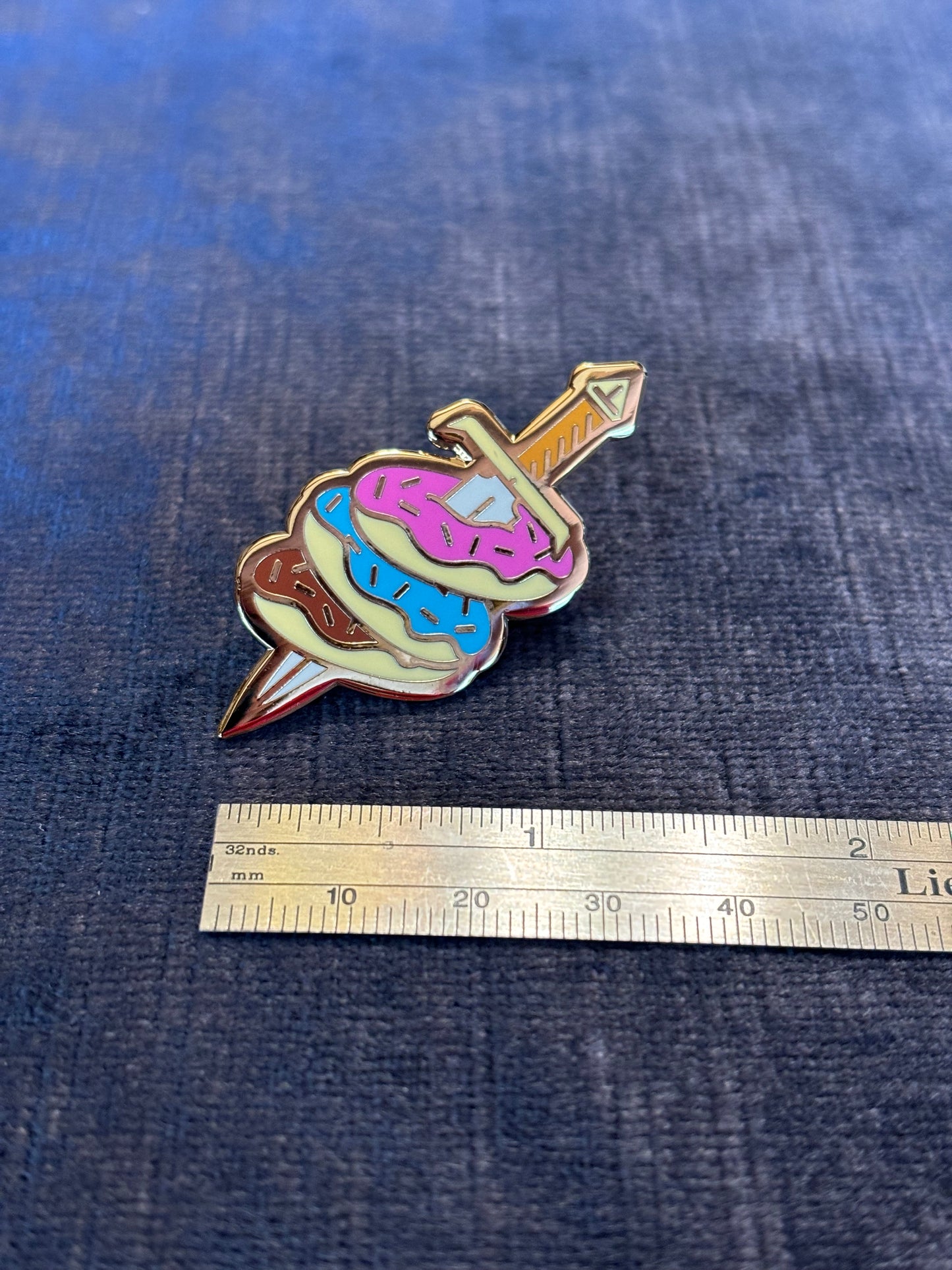 Donut Dagger Pin