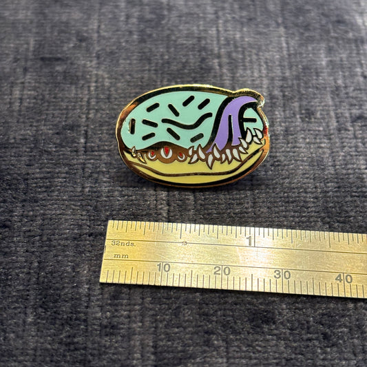 Teal Donut Mimic Pin