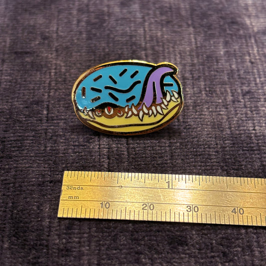 Blue Donut Mimic Pin