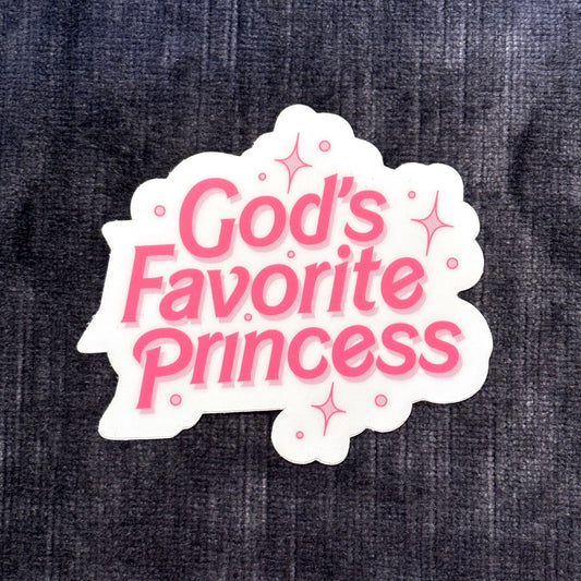 God's Favorite Princess Sticker