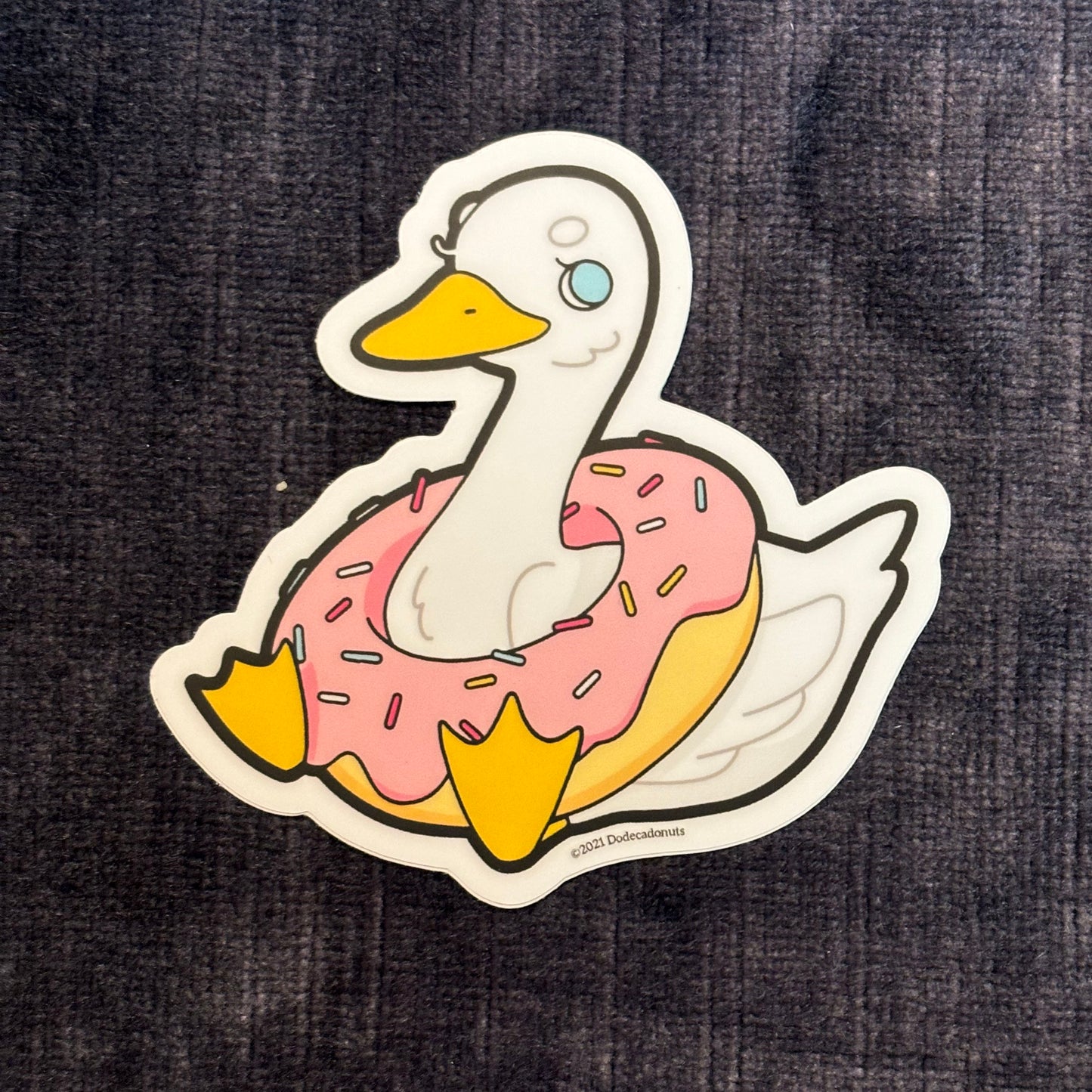 Donut Goose Sticker