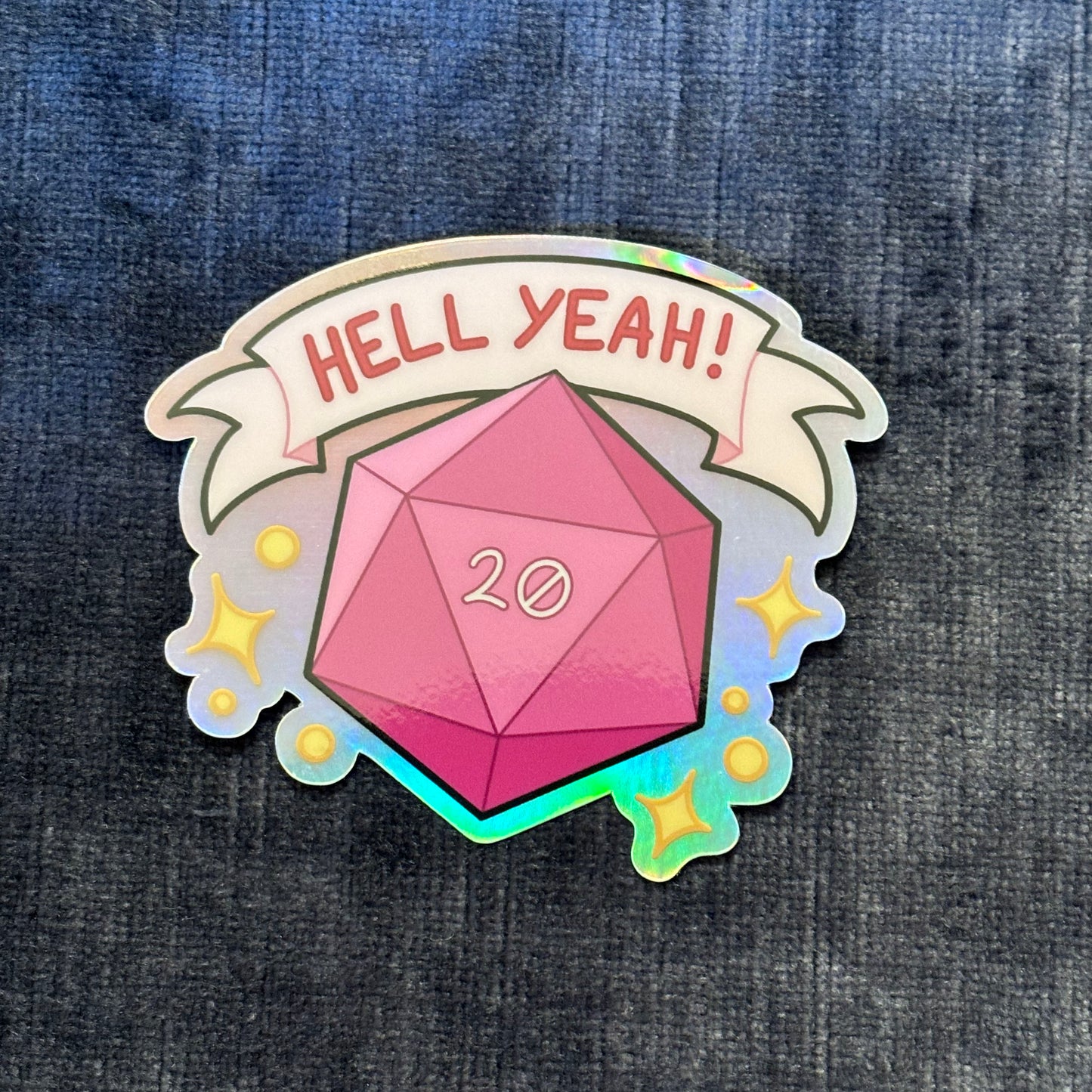 Hell Yeah! Nat 20! Sticker