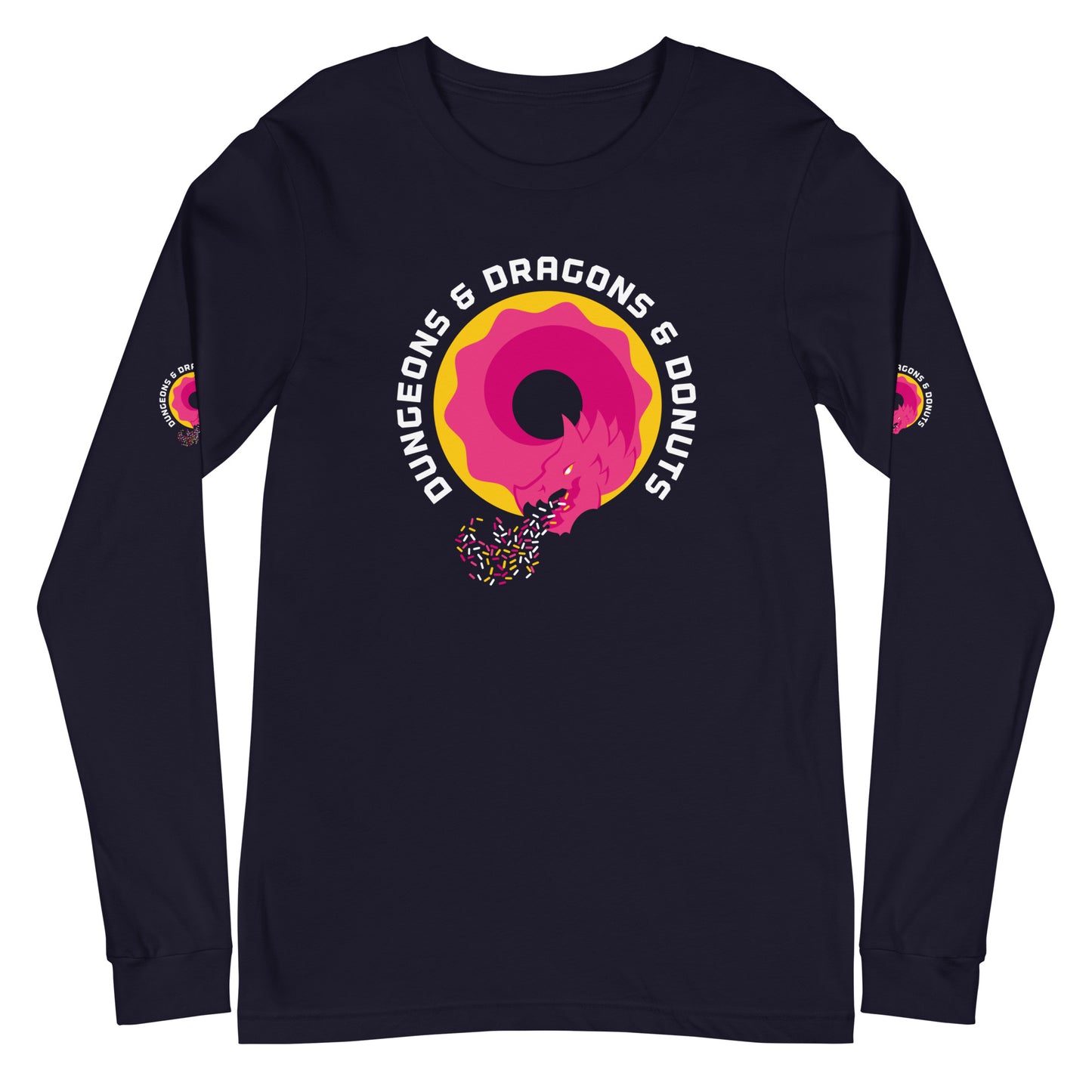 Dungeons & Dragons & Donuts Long Sleeve Tee