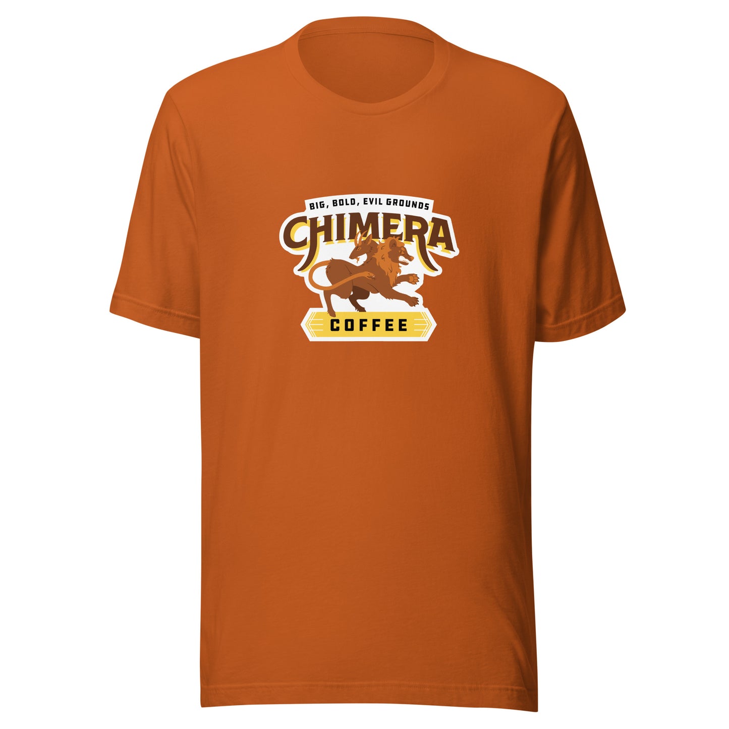 Chimera Coffee T-shirt — Bright Colors