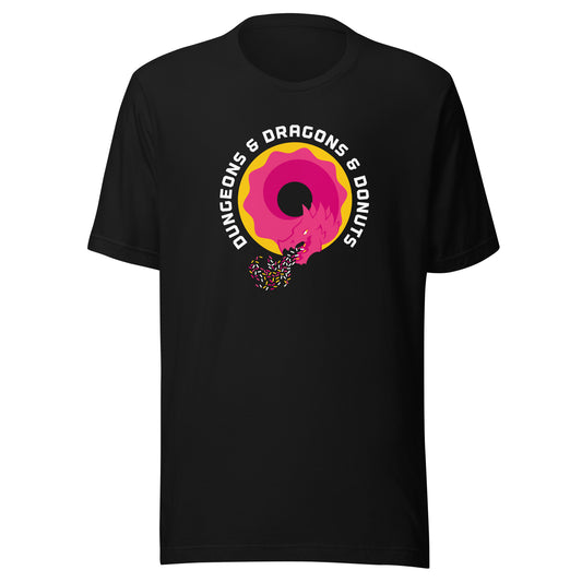 Dungeons & Dragons & Donuts T-Shirt