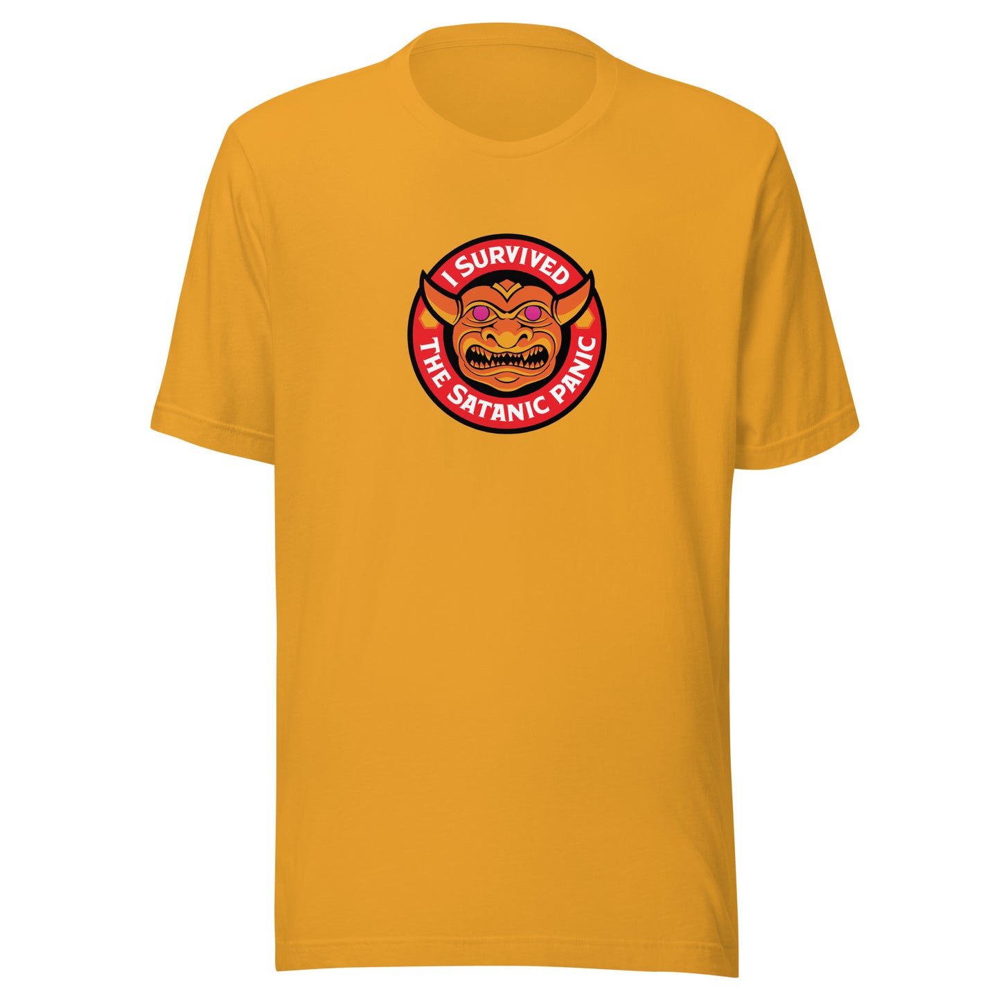 Satanic Panic Survivor T-shirt — Bright Colors